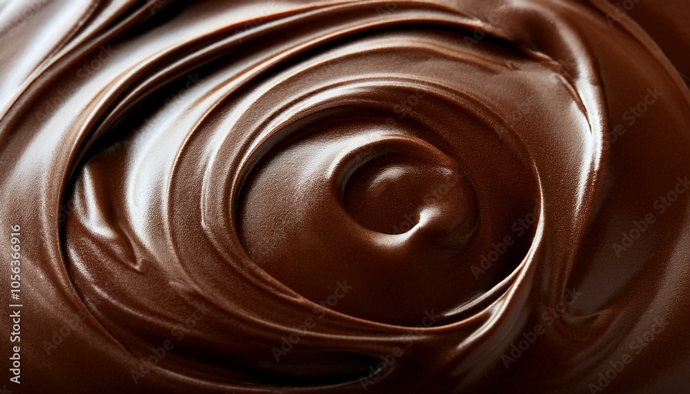 Close-up of smooth, melted chocolate Close-up of smooth, melted chocolate