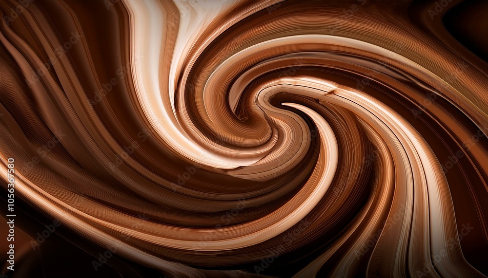 Abstract swirling brown background