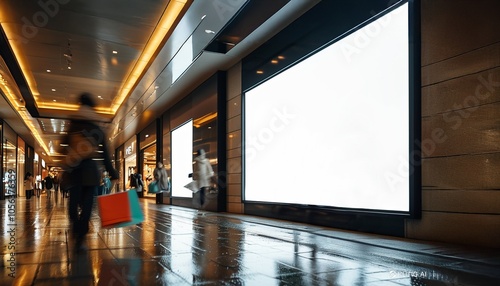 Empty billboard or sign board or signage for poster, digital sign or advertising mockup.
