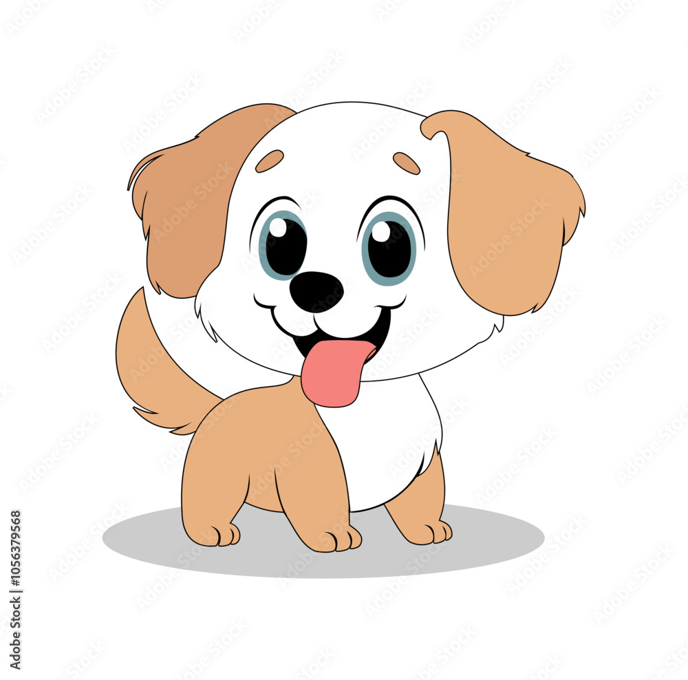 Obraz premium Cartoon Dog Vector