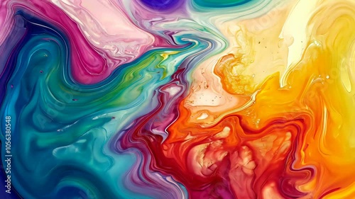 Wallpaper Mural Abstract swirls of vibrant colors create a captivating and colorful design Torontodigital.ca