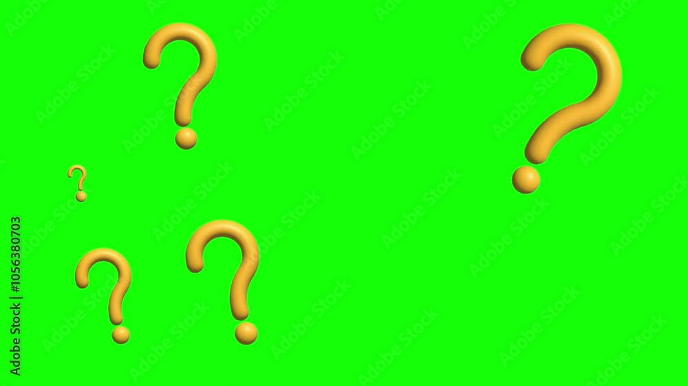 question mark on green screen 4k question mark on green screen 4k