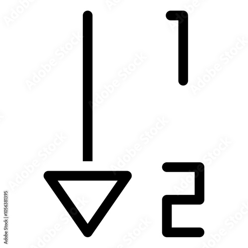 sorting number icon