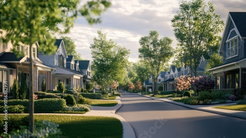 Suburban Neighborhood Street