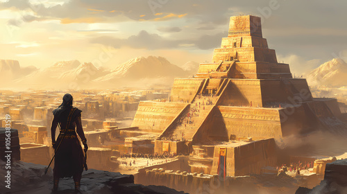 Explore city of nippur home to the ziggurat of enlil chief deity of the sumerian pantheon and a center of religious authority in ancient mesopotamia. Sumerian Ziggurat. Illustration