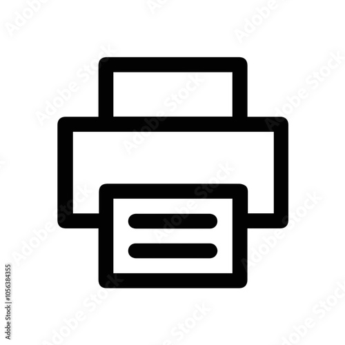 Computer Printer icon symbol vector illustration