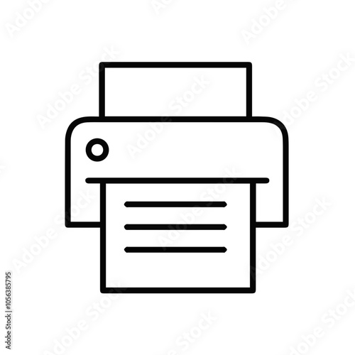 Computer Printer icon symbol vector illustration