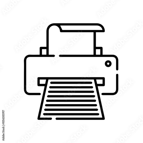 Computer Printer icon symbol vector illustration