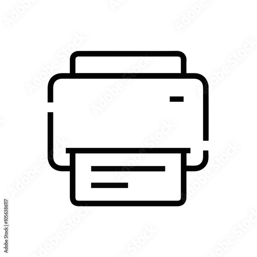 Computer Printer icon symbol vector illustration