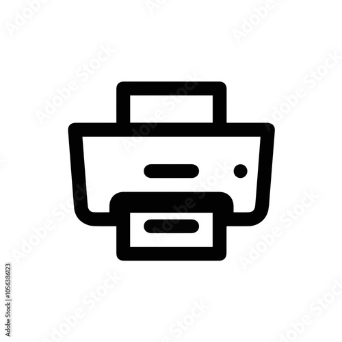 Computer Printer icon symbol vector illustration