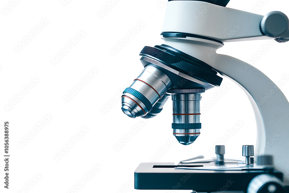 Close-up of a microscope, highlighting scientific exploration and discovery in a laboratory setting Close-up of a microscope, highlighting scientific exploration and discovery in a laboratory setting
