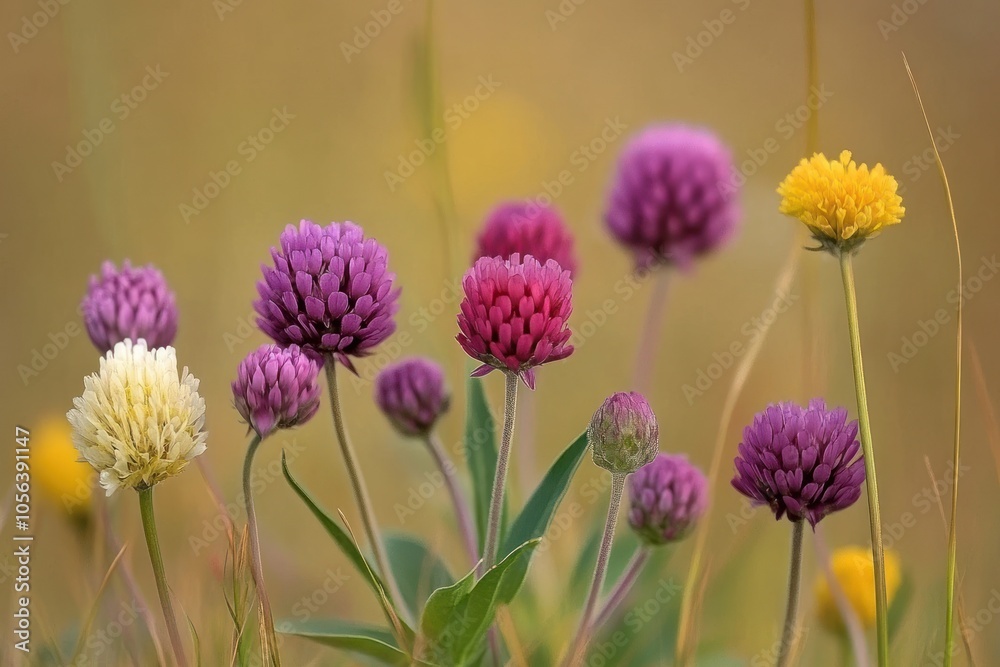 A vibrant display of colorful wildflowers in a natural setting. A vibrant display of colorful wildflowers in a natural setting.