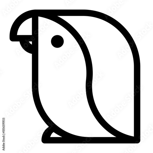 icon penguin bird high quality black style pixel perfect