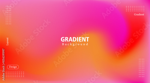 Modern abstract blurred orange background. Minimalist gradient color design. suitable for banner backgrounds etc