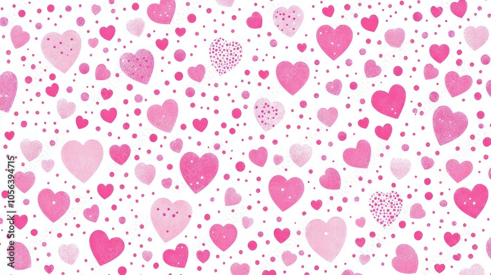 Pink Hearts Pattern Pink Hearts Pattern