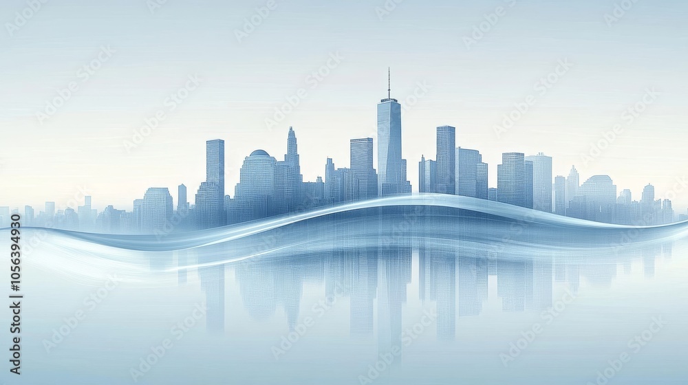 modern city skyline