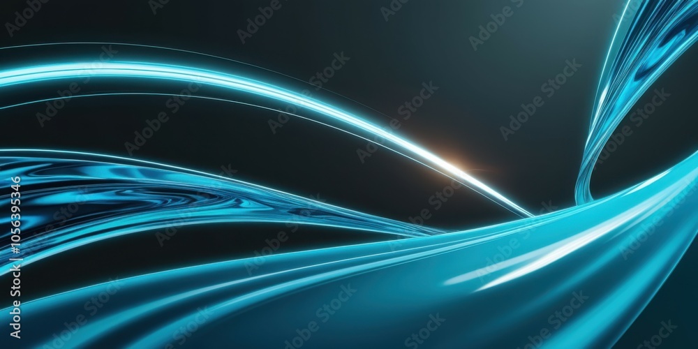Abstract blue light trails, curved neon lines, dark background, futuristic, dynamic, energy flow, digital art, sleek, minimalist, glowing effects, motion blur, high contrast, cyberpunk aesthetic, smoo Abstract blue light trails, curved neon lines, dark background, futuristic, dynamic, energy flow, digital art, sleek, minimalist, glowing effects, motion blur, high contrast, cyberpunk aesthetic, smoo