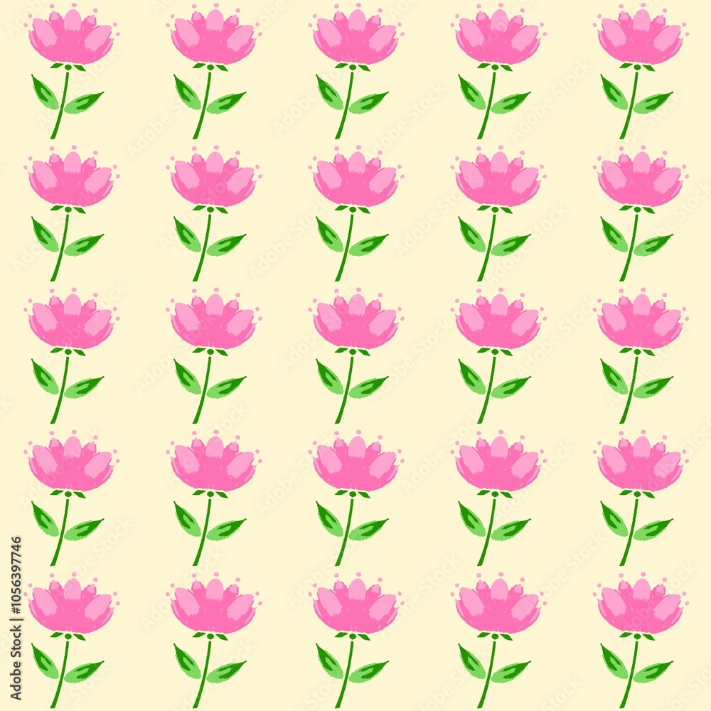 seamless pattern with pink roses seamless pattern with pink roses