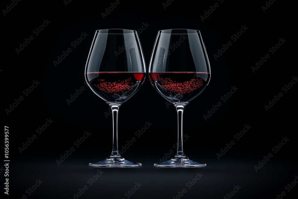 Simple outline of two wine glasses clinking, symbolizing the elegance and intimacy of a romantic evening, symbolizing celebration and closeness Simple outline of two wine glasses clinking, symbolizing the elegance and intimacy of a romantic evening, symbolizing celebration and closeness