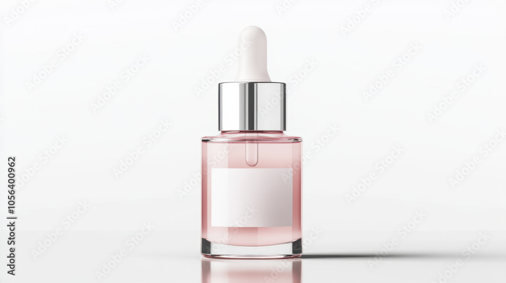 skincare serum bottle in tinted light pink color, featuring sleek design and dropper cap, perfect for enhancing beauty routines skincare serum bottle in tinted light pink color, featuring sleek design and dropper cap, perfect for enhancing beauty routines