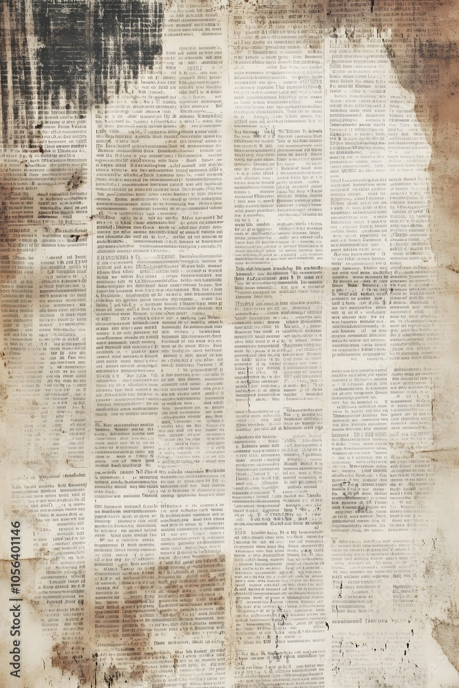Obraz premium A tattered newspaper background