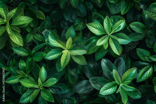 Clean and simple plant design viewed from above