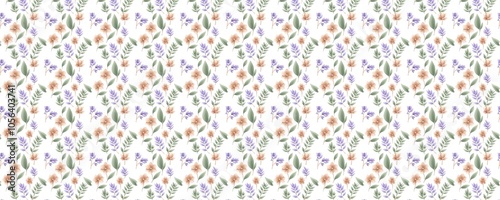 pattern with colorful ribbons