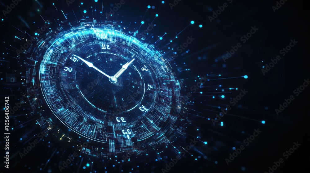 Obraz premium Digital Clock Time