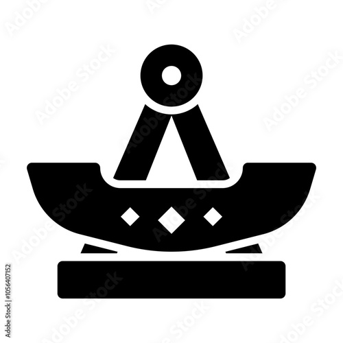 swing boat Solid icon