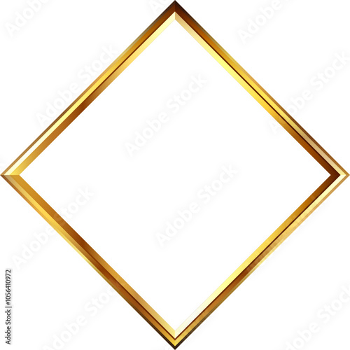 Gold diamond frame
