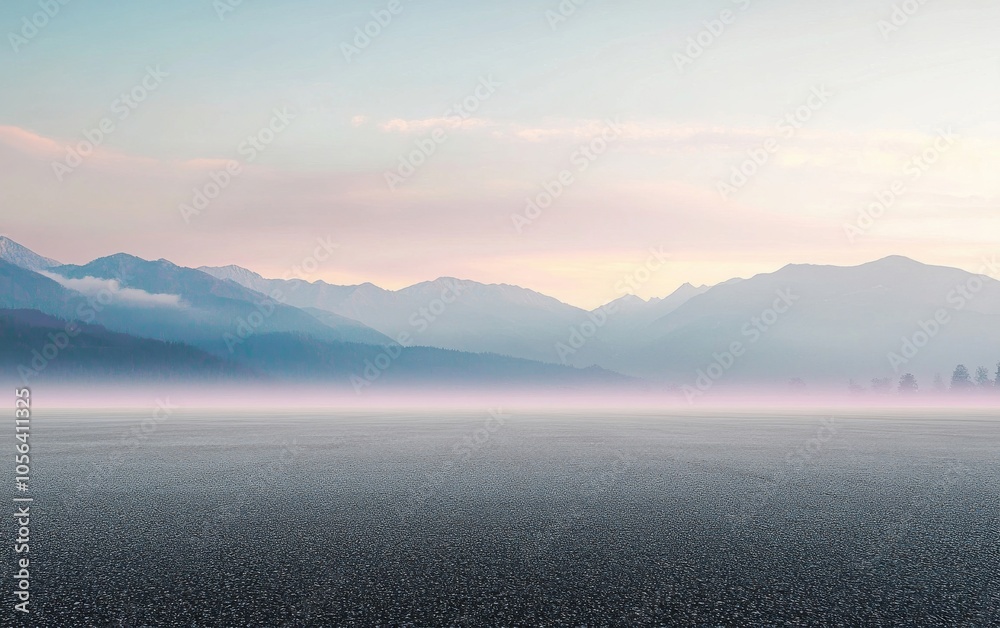 Obraz premium fog over the mountains