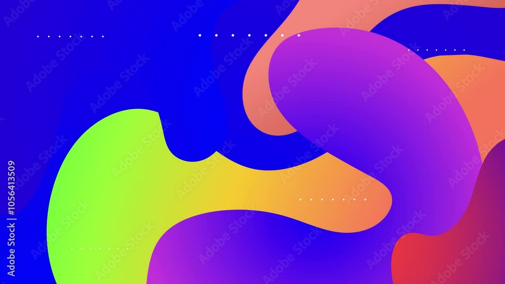 Colorful abstract flowing shapes in vibrant gradient design seamless 4k video background motion pop art design Colorful abstract flowing shapes in vibrant gradient design seamless 4k video background motion pop art design