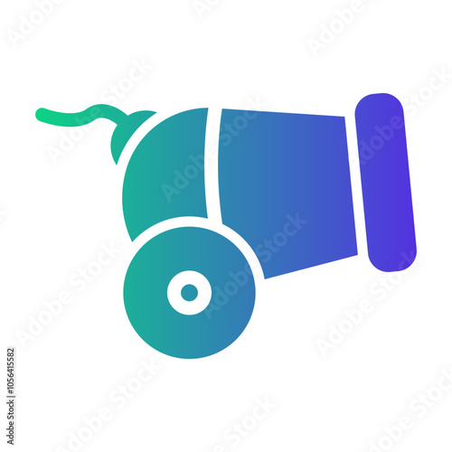 circus cannon Gradient icon