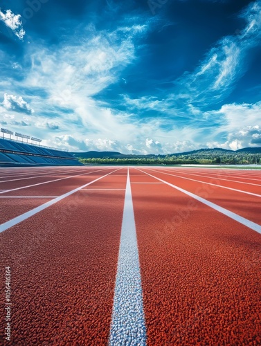 running track in the field