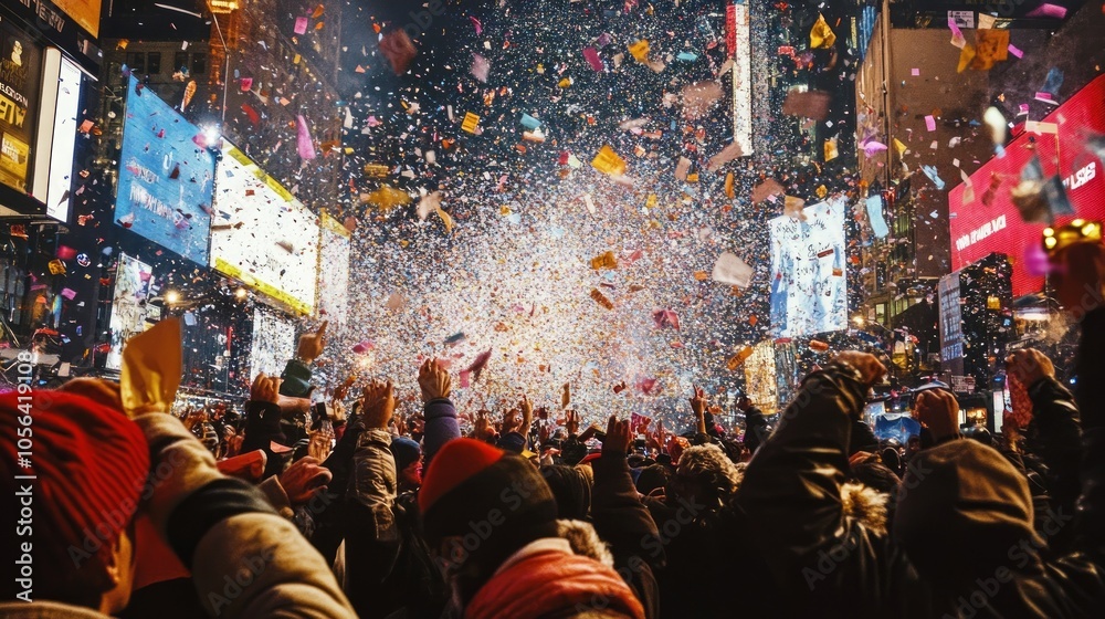 Traditional New Year’s Celebration in Times Square Traditional New Year’s Celebration in Times Square