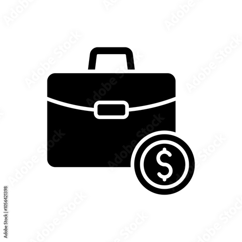 briefcase solid icon in trendy style, Suitable for Infographics, Web Pages, Mobile Apps, and design