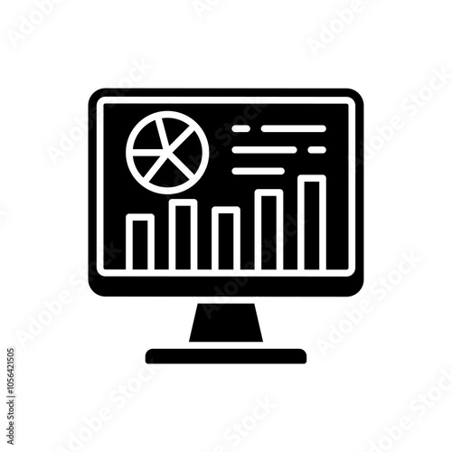 business intelligence solid icon in trendy style, Suitable for Infographics, Web Pages, Mobile Apps, and design