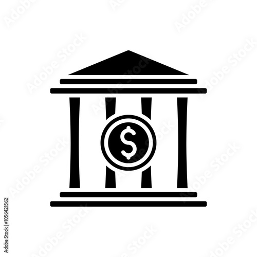 bank office icon in trendy style, Suitable for Infographics, Web Pages, Mobile Apps, and design
