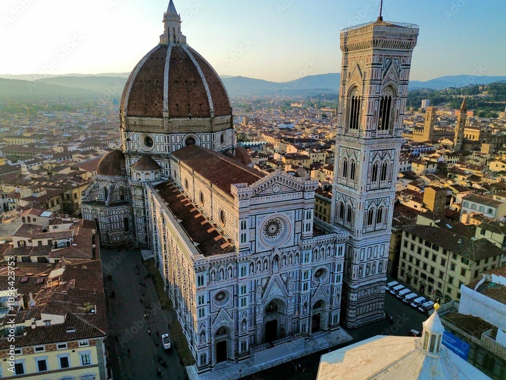 Fototapeta premium Cathedral of Santa Maria del Fiore Drone