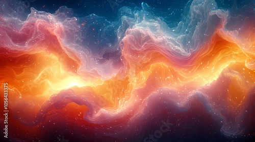 Celestial Waves, A Cosmic Symphony of Colors