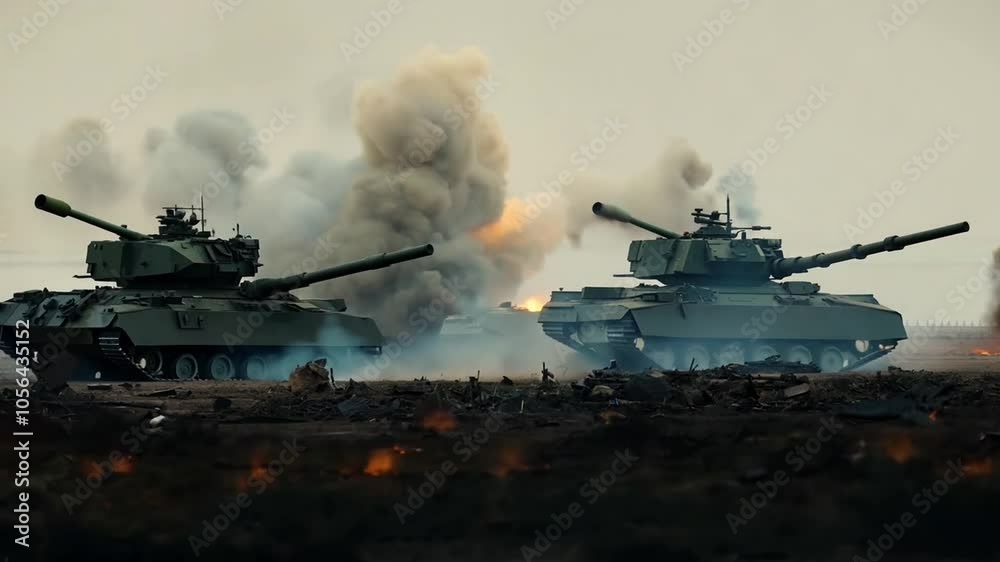 russian military tank