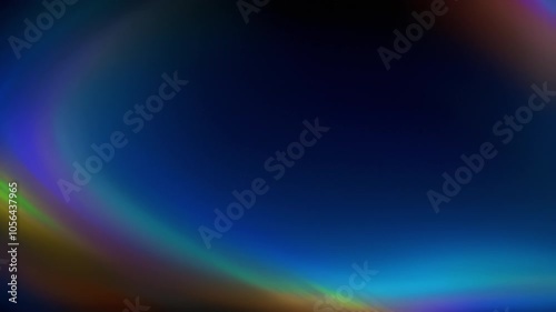 Color Spectrum lens flare with gradient overlay, perfect for seamless cinematic layering. 4K loop