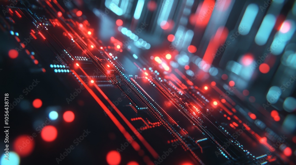 Modern Abstract Technology Background with Soft Focus Modern Abstract Technology Background with Soft Focus