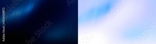 Deep blue light leak overlay with a smooth gradient and transparent background for subtle effects.  Black and Transparent PNG for overlay effect.