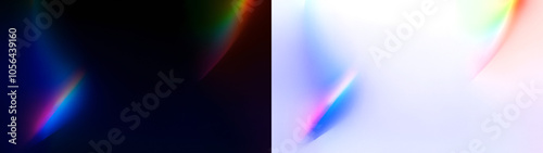 Dark blue and purple light leak overlay with transparent background for a moody, atmospheric effect.  Black and Transparent PNG for overlay effect.