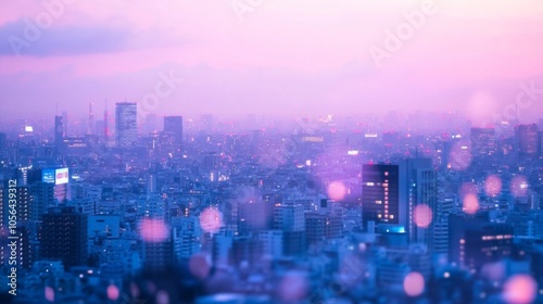 Wallpaper Mural Serene Cityscape with Gentle Lighting and Soft Focus Torontodigital.ca