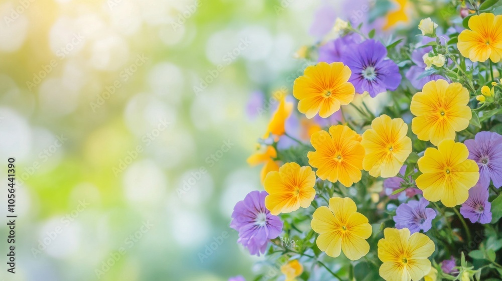 Soft Focus Garden Bouquet with Natural Lighting Soft Focus Garden Bouquet with Natural Lighting