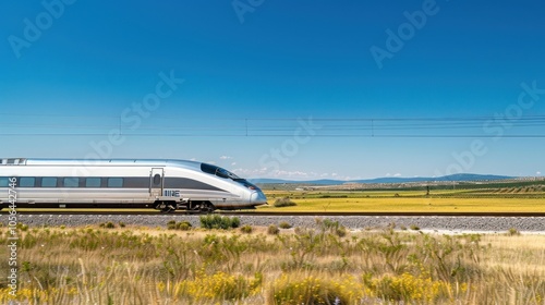 side view high speed train