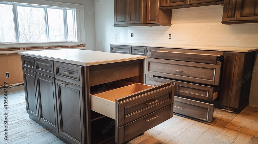 kitchen cabinet close-up view.ai generative kitchen cabinet close-up view.ai generative