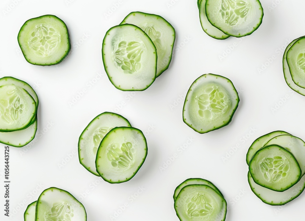 sliced cucumber isolated white background sliced cucumber isolated white background